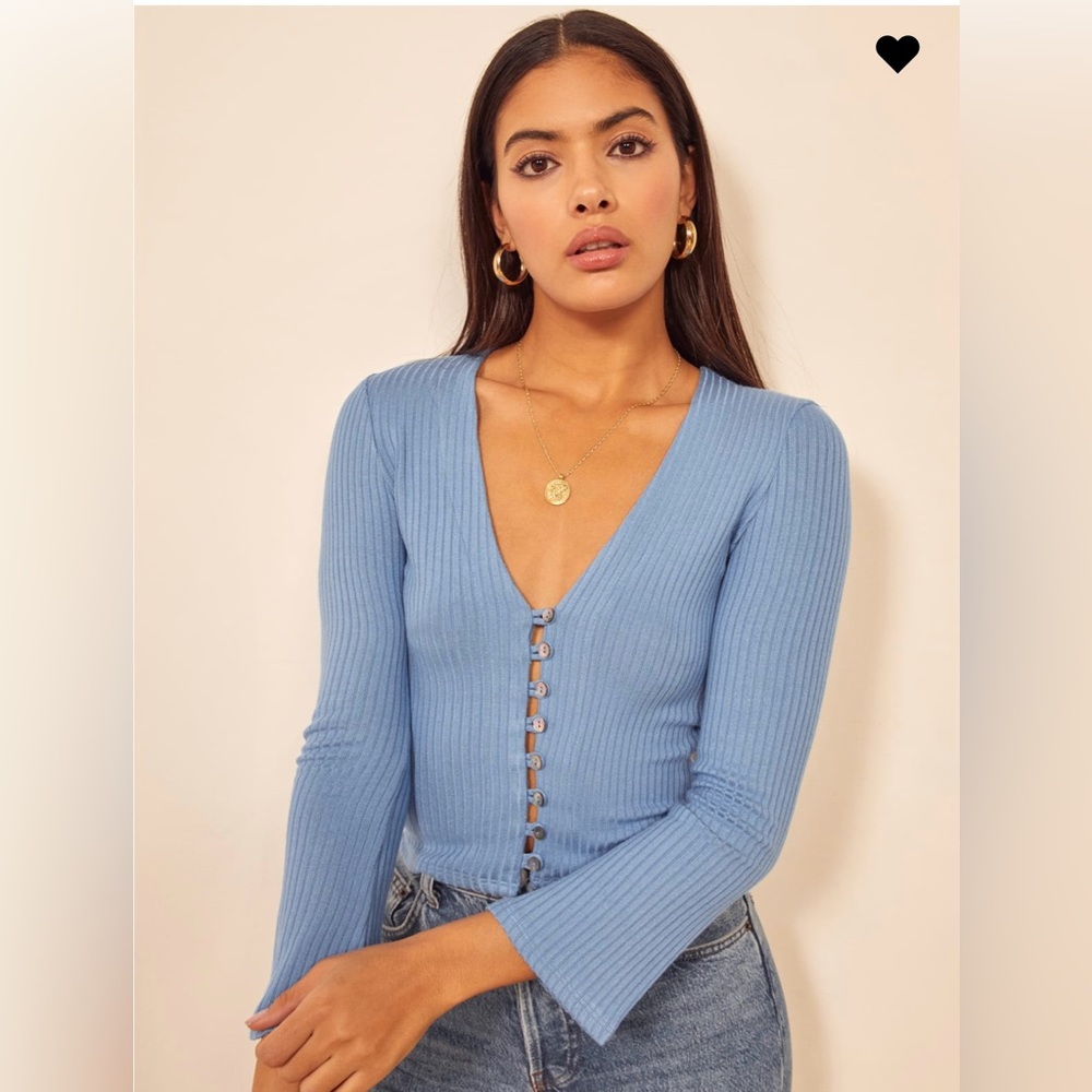 Reformation Gellar Knit Top